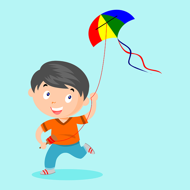 KITE FLYING BY A SMALL BOY
